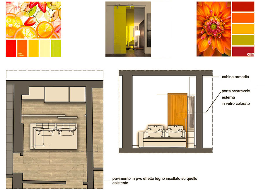 Un restyling nel Comune di Pontassieve - camera studio - Tommaso Vecci architetto - Firenze